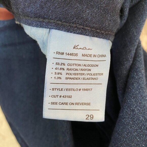 KanCan Jeans Tapered Leg with Ankle Split Size 29 Blue Jeans - Picture 7 of 11